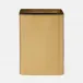 Adelaide Matte Gold Wastebasket Square Straight Brass