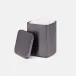 Adelaide Pewter Bath Canister Small: 3"L x 3"W x 4"H