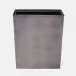 Adelaide Pewter Wastebasket Rectangular: 10"L x 8"W x 11"H