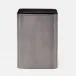 Adelaide Pewter Wastebasket Square: 8"L x 8"W x 11"H