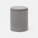 Cordoba Gray Burlap Bath Canister 3"D x 4"H