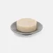 Cordoba Gray Burlap Soap Dish 5"D x 1"H