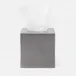 Cordoba Gray Burlap Tissue Box 5.5"L x 5.5"W x 5.5"H