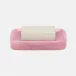 Abiko Cherry Blossom Soap Dish W/ Rounded Edges Rectangular Cast Resin