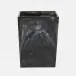 Abiko Obsidian Wastebasket Square: 8.5"L x 8.5"W x 11"H
