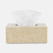 Callas Gold/White Tissue Box Rectangular: 10"L x 5.5"W x 4"H