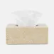 Callas Gold/White Tissue Box Rectangular Straight Lacquered Eggshell