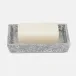 Callas Silver/White Soap Dish Rectangular Straight Lacquered Eggshell