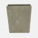 Bradford Sand/Gold Wastebasket Rectangular Tapered Realistic Faux Shagreen/Brass