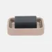 Victoria Dusty Rose Soap Dish Rectangular: 7"L x 4.5"W x 1.5"H