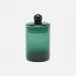 Darby Smokey Green Small Canister Handblown Glass