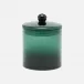 Darby Smokey Green Large Canister Handblown Glass