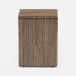 Westerly Oak Bath Canister Small: 3"L x 3"W x 4"H