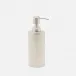 Redonmatte Silver Soap Pump Round Straight Ribbed Metal