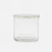 Argos Clear Canister Round Large Glass W/Nickel Trim