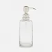 Argos Clear Soap Pump Round Glass W/Nickel Trim