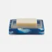 Bahia Blue Soap Dish Rectangular Straight Swirled Resin