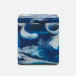 Bahia Blue Canister Square Straight Large Swirled Resin