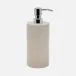 Cordoba Sand Burlap Soap Pump Round Ceramic