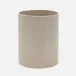 Cordoba Sand Burlap Wastebasket Round Ceramic