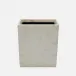 Kuna White Wastebasket Rectangular: 10"L x 8"W x 11"H