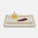 Kuna White Trays 10"L x 6"W x 1"H, 12"L x 9"W x 1"H Set of 2