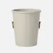 Ogden Light Gray Rnd. Wastebasket Small: 10"D x 12.5"H