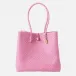 Izmir White/Pink Shopper Bag 15.5"L x 9"W x 14"H