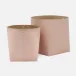 Salo Dusty Rose Basket Full Grain Leather, Set Of 2