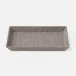 Dresden Light Gray Tray Rectangular Tapered Small Cotton Jute Pack/2