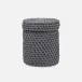 Dalton Dark Gray Canister Round Rattan