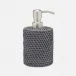 Dalton Dark Gray Soap Pump Round Rattan