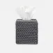 Dalton Dark Gray Tissue Box Square Straight Rattan