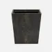 Hawen Dark Mushroom Wastebasket Rectangular: 10"L x 8"W x 11"H