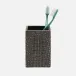 Hawen Dark Mushroom Brush Holder 3"L x 3"W x 4.5"H