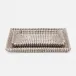 Kythira Gray/White Nested Trays Rectangular Tapered Seagrass, Set Of 2