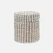 Kythira Gray/White Canister Round Large Seagrass