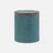 Maranello Teal/Brown Canister Round Abaca/Resin