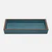 Maranello Teal/Brown Tray Rectangular Tapered Medium Abaca/Resin