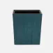 Maranello Teal/Brown Wastebasket Rectangular Tapered Abaca/Resin