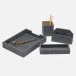Galway Slate Blue Letter Tray Set Letter Tray: 13"L x 10"W x 2"H, Envelope Holder: 7.5"L x 2"W x 4.5"H, Pencil Holder: 4"L x 4"W x 4.5"H, Pencil Tray: 10"L x 3.5"W x 1.5"H, Pencil Tray: 10"L x 3.5"W x 1.5"H