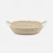 Kendari Natural/White Storage Baskets Seagrass Pack/2