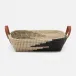 Olinda Black/Natural Storage Baskets Seagrass Pack/2