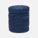 Dalton Navy Canister Round Rattan