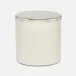 Hagen Shiny Nickel Canister Round Textured Stainless Steel