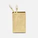 Mancora Shiny Brass Brush Holder 3"L x 3"W x 4.5"H