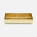 Mancora Shiny Brass Soap Dish 6.5"L x 4.5"W x 1"H