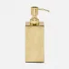 Mancora Shiny Brass Soap Pump 2.5"L x 2.5"W x 7"H
