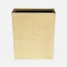 Mancora Shiny Brass Wastebasket Rectangular: 10"L x 8"W x 11"H