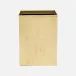 Mancora Shiny Brass Wastebasket Square: 8"L x 8"W x 11"H